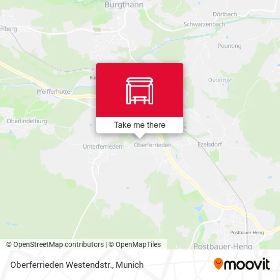 Карта Oberferrieden Westendstr.