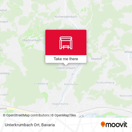 Карта Unterkrumbach Ort