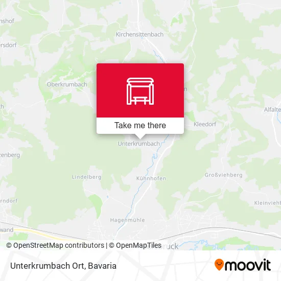 Карта Unterkrumbach Ort