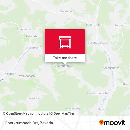 Карта Oberkrumbach Ort