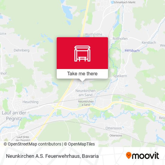 Neunkirchen A.S. Feuerwehrhaus map