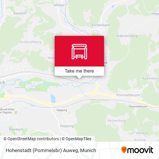 Hohenstadt (Pommelsbr) Auweg map