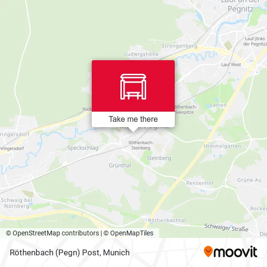Карта Röthenbach (Pegn) Post
