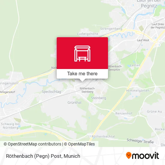 Карта Röthenbach (Pegn) Post