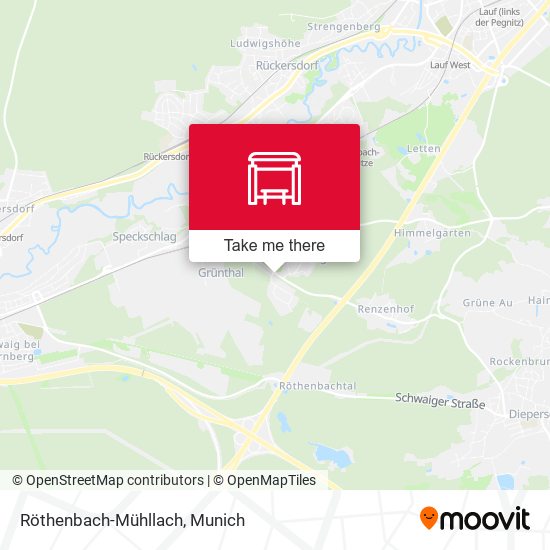 Röthenbach-Mühllach map