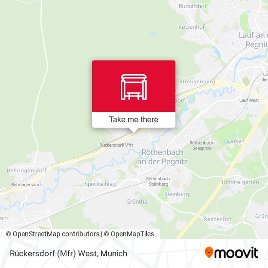 Rückersdorf (Mfr) West map