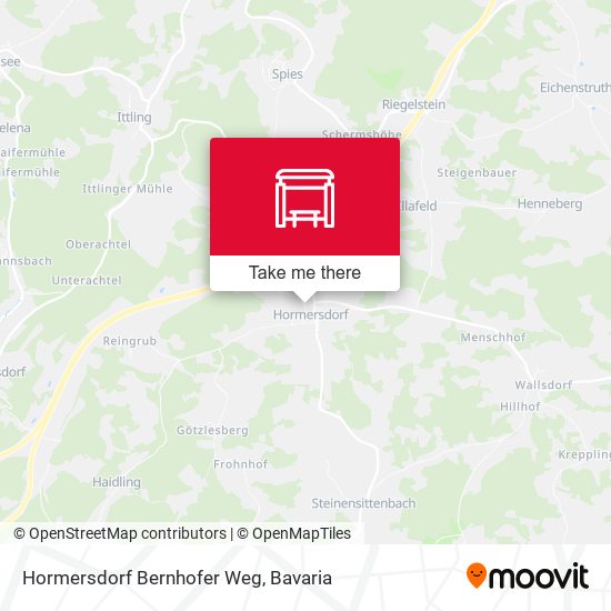 Hormersdorf Bernhofer Weg map