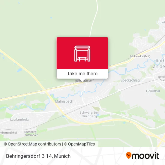 Карта Behringersdorf B 14