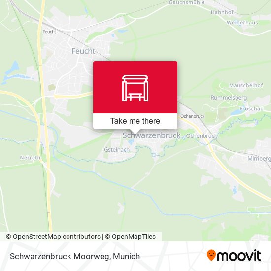 Schwarzenbruck Moorweg map