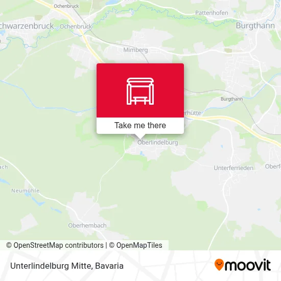 Unterlindelburg Mitte map