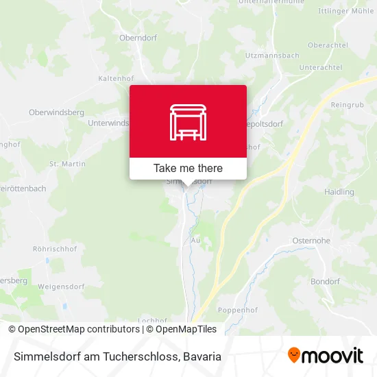 Карта Simmelsdorf am Tucherschloss