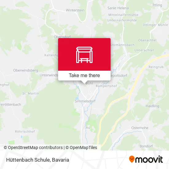 Карта Hüttenbach Schule