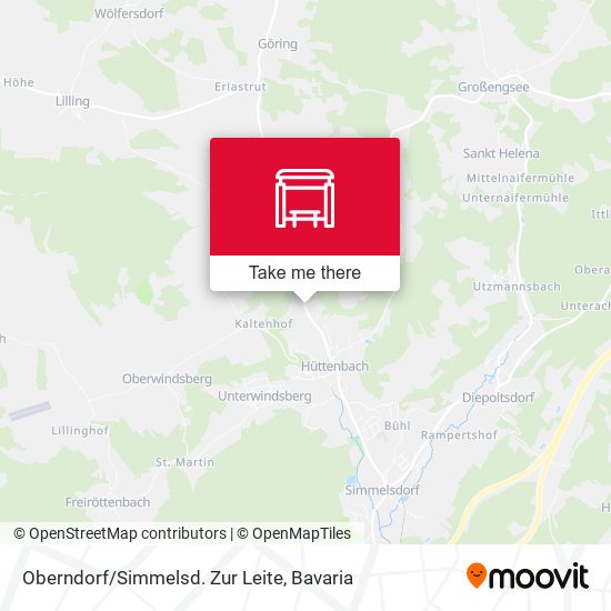 Oberndorf/Simmelsd. Zur Leite map