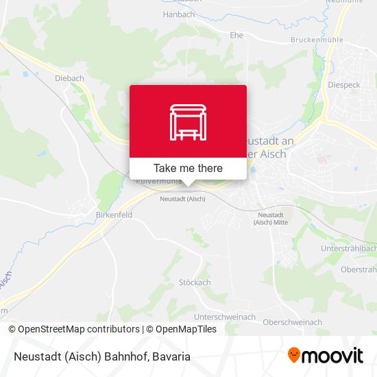 Карта Neustadt (Aisch) Bahnhof