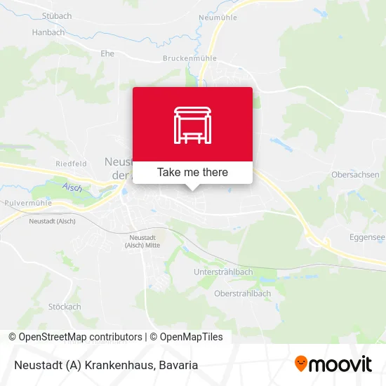 Карта Neustadt (A) Krankenhaus