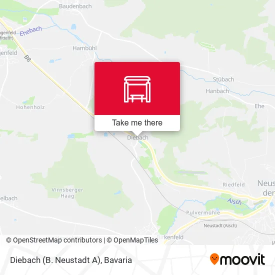 Карта Diebach (B. Neustadt A)