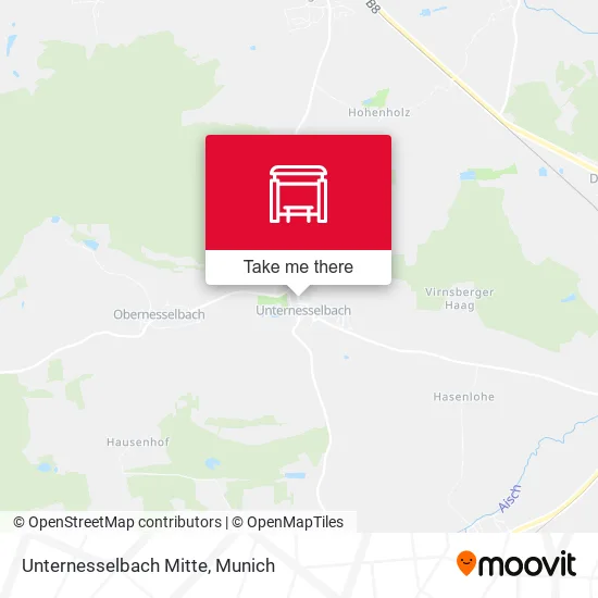 Карта Unternesselbach Mitte