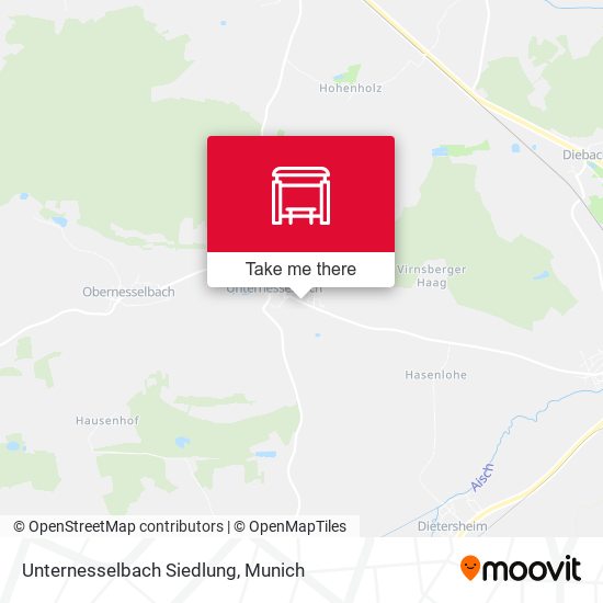 Unternesselbach Siedlung map
