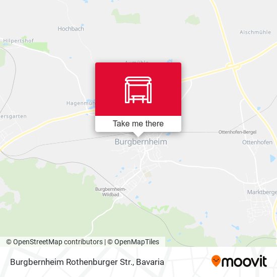 Карта Burgbernheim Rothenburger Str.