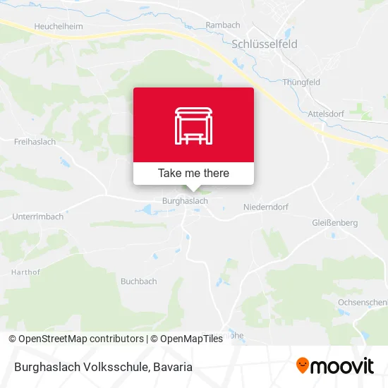 Карта Burghaslach Volksschule
