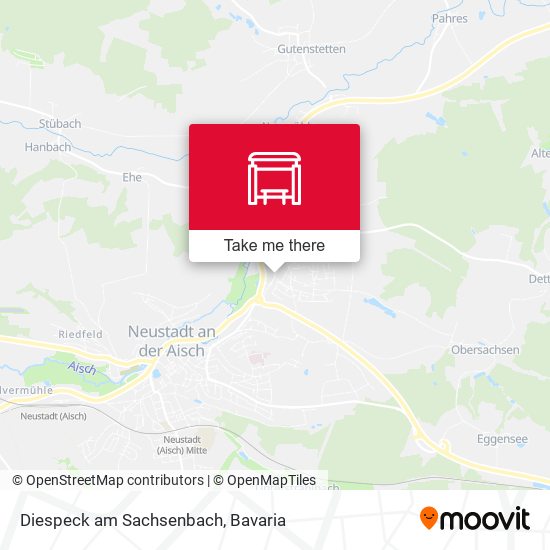 Diespeck am Sachsenbach map