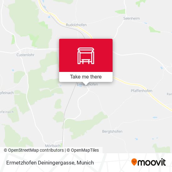 Ermetzhofen Deiningergasse map