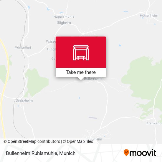 Bullenheim Ruhlsmühle map