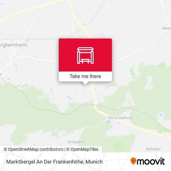 Карта Marktbergel An Der Frankenhöhe