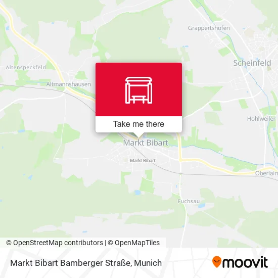 Карта Markt Bibart Bamberger Straße