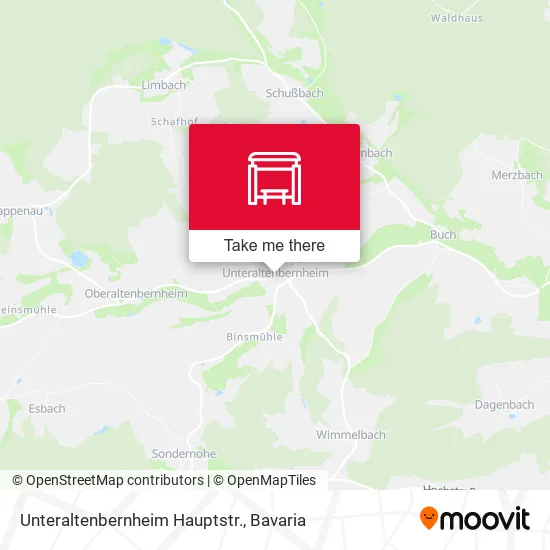 Карта Unteraltenbernheim Hauptstr.