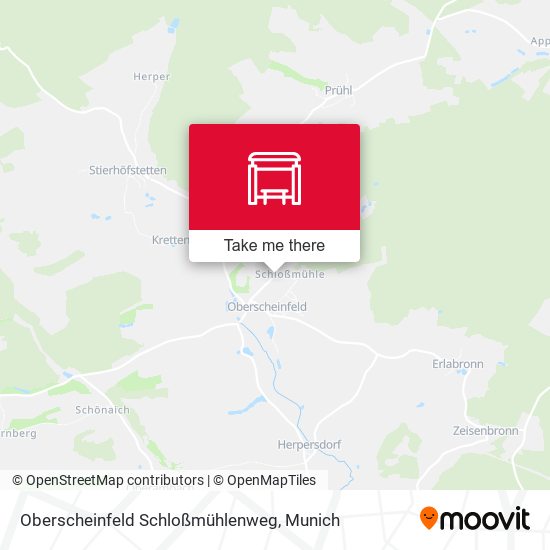 Oberscheinfeld Schloßmühlenweg map