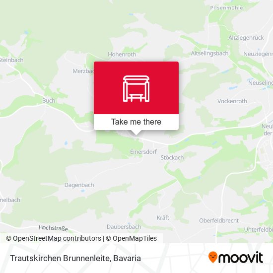 Trautskirchen Brunnenleite map