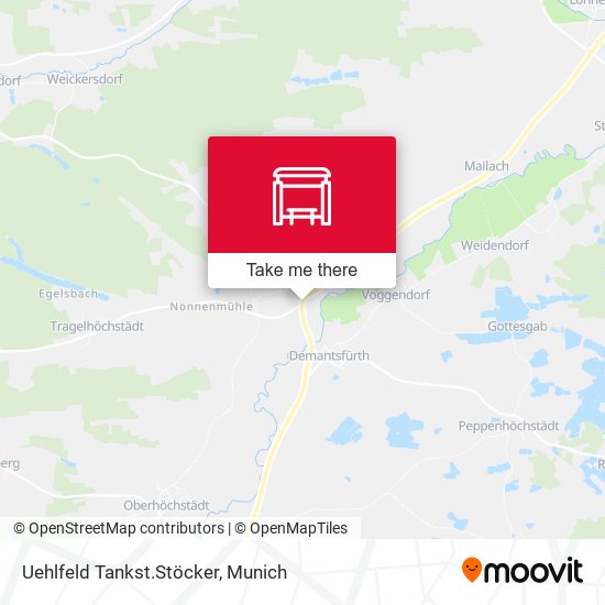 Uehlfeld Tankst.Stöcker map
