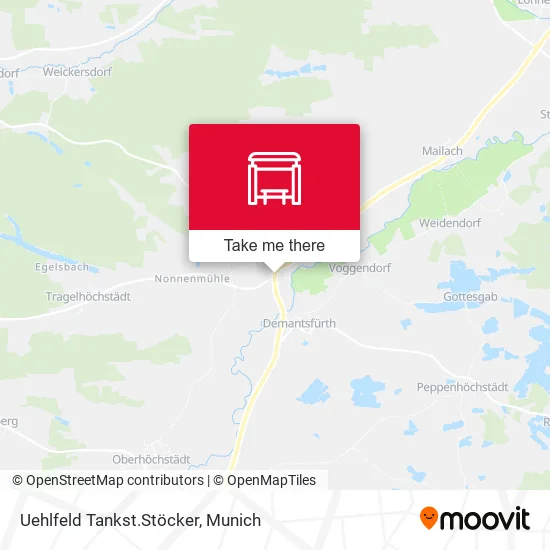 Карта Uehlfeld Tankst.Stöcker