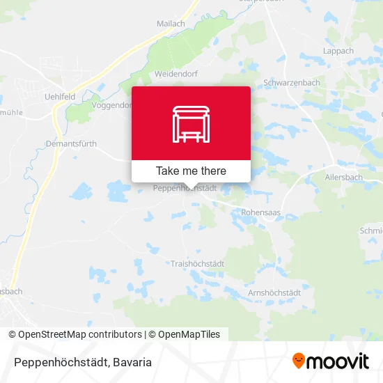 Карта Peppenhöchstädt