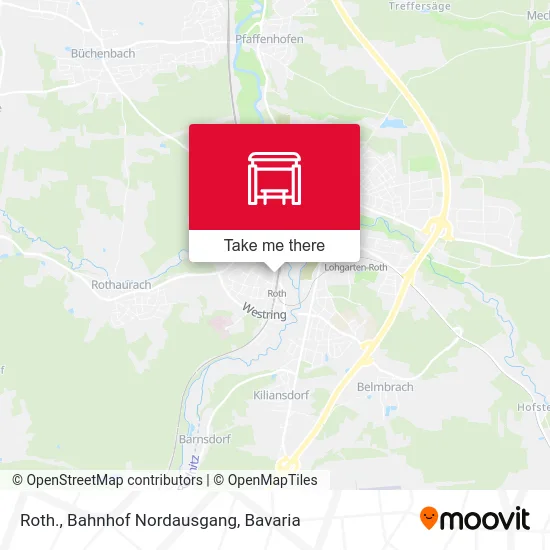 Roth., Bahnhof Nordausgang map