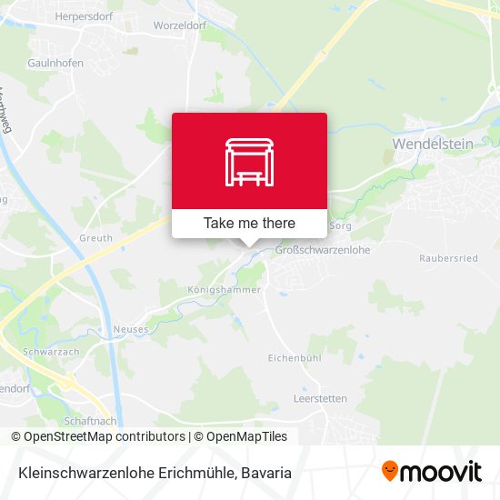 Kleinschwarzenlohe Erichmühle map