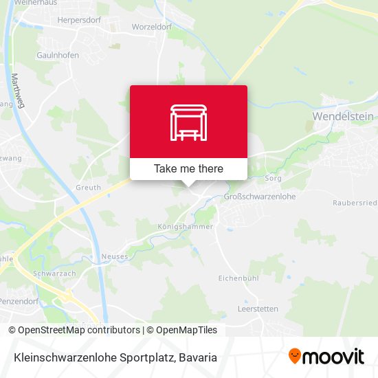 Kleinschwarzenlohe Sportplatz map
