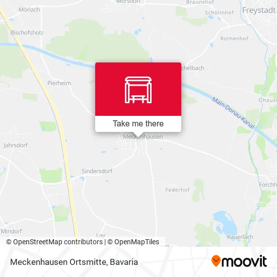 Карта Meckenhausen Ortsmitte
