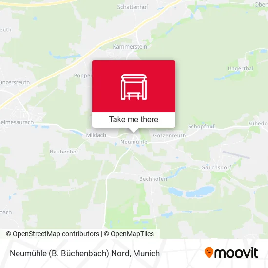 Карта Neumühle (B. Büchenbach) Nord