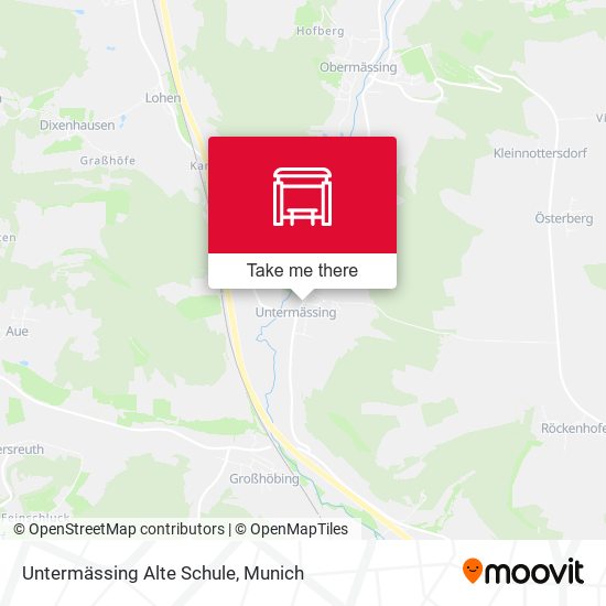 Untermässing Alte Schule map