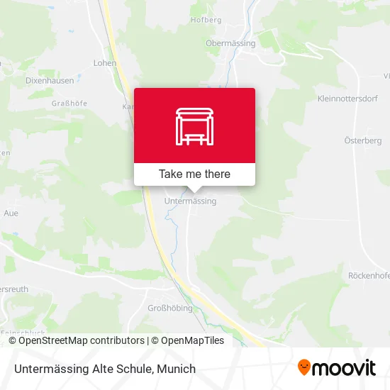 Карта Untermässing Alte Schule
