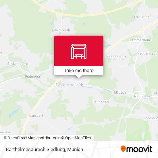Barthelmesaurach Siedlung map