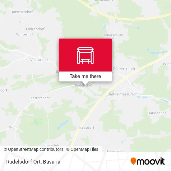 Карта Rudelsdorf Ort