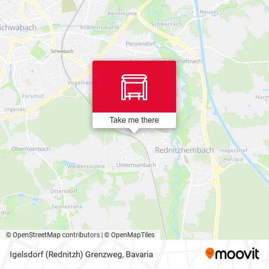 Карта Igelsdorf (Rednitzh) Grenzweg