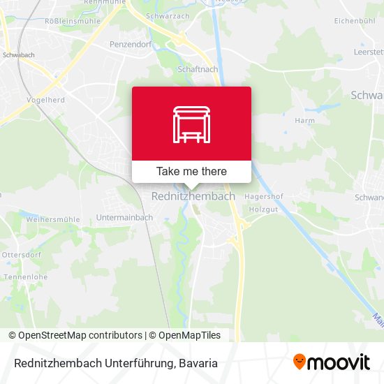 Rednitzhembach Unterführung map