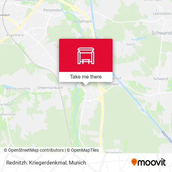 Карта Rednitzh. Kriegerdenkmal