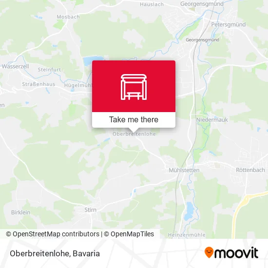 Карта Oberbreitenlohe