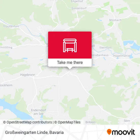 Карта Großweingarten Linde