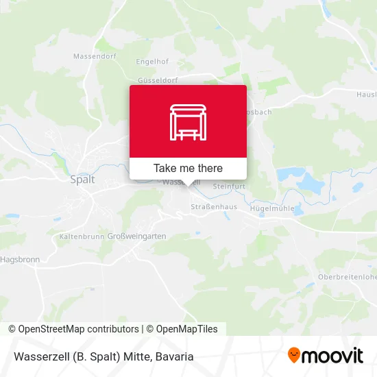 Карта Wasserzell (B. Spalt) Mitte